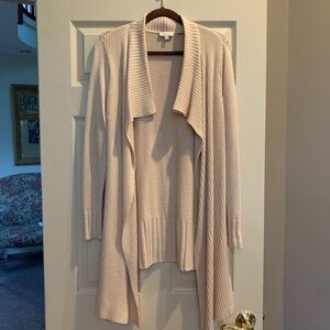 The Limited Scandal Collection Tan Long Cardigan Sweater sz S